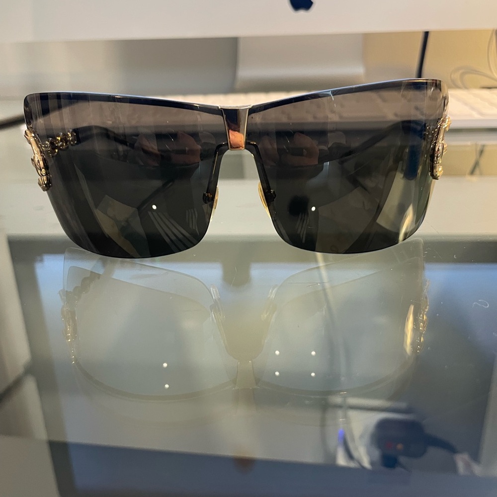 Authentic  Gucci Sunglasses with Gold Accents